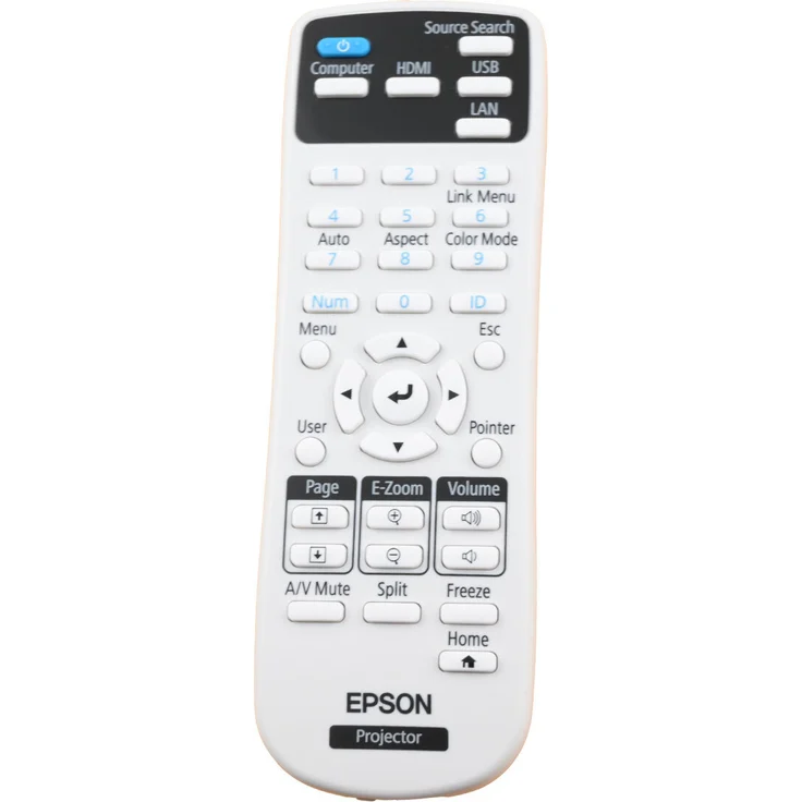 Epson 2189060 Original Fernbedienung für Projektoren, kompatibel mit EB-L400U, EB-L500, EB-L610 und mehr, sofort einsatzbereit