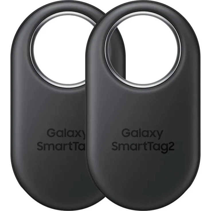 Samsung SmartTag 2, Doppelpacks Bluetooth-Tracker für Android mit präziser Ortung, schwarz