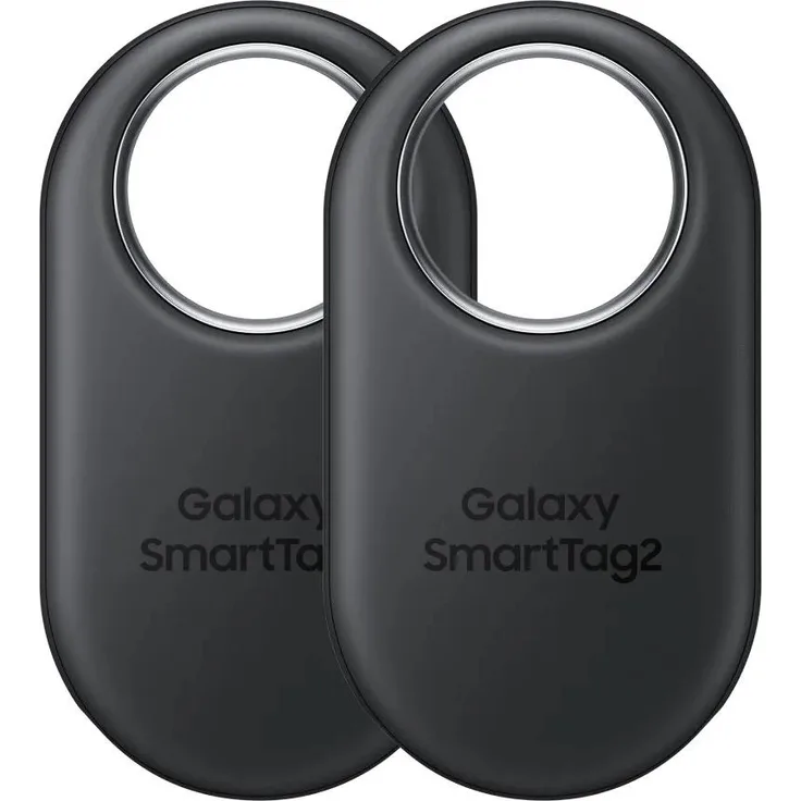 Samsung SmartTag 2, Doppelpacks Bluetooth-Tracker für Android mit präziser Ortung, schwarz