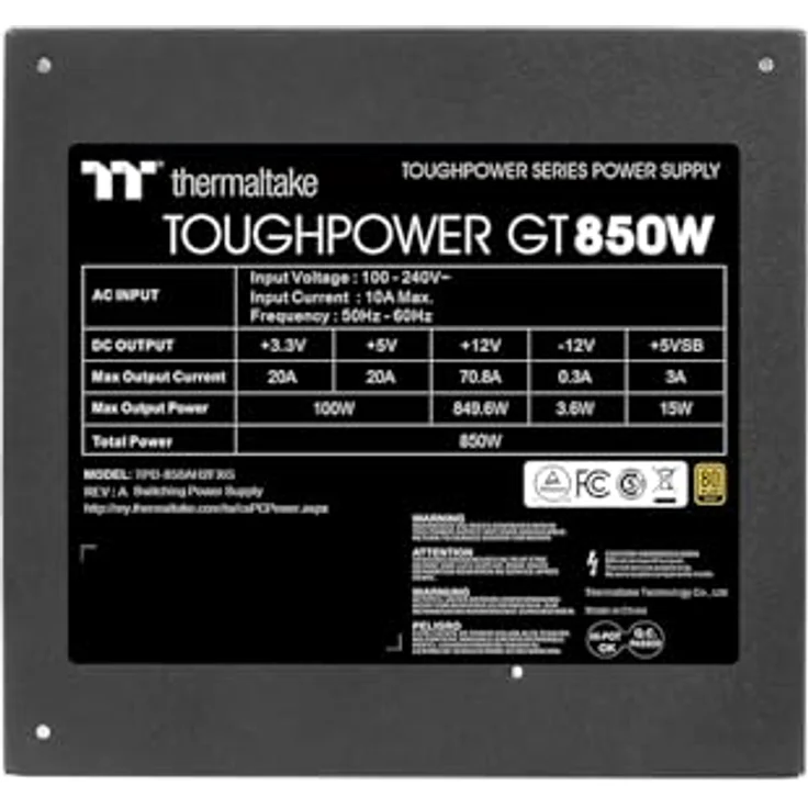 Thermaltake Toughpower GT 850W Modular 80Plus Gold Netzteil – Bild 5