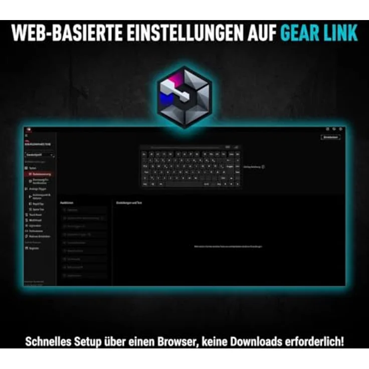 ASUS ROG Falchion Ace 75 HE, Gaming Tastatur, kabelgebunden, Deutsch, schwarz – Bild 6