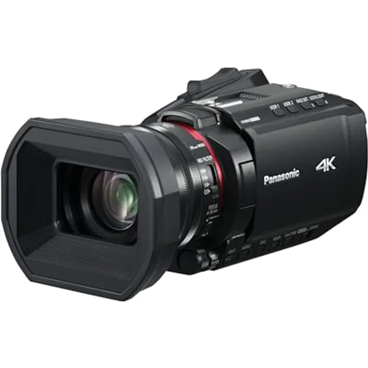 Panasonic HC-X1200E, 4K 60p Camcorder mit 24-fachem optischen Zoom, Schwarz