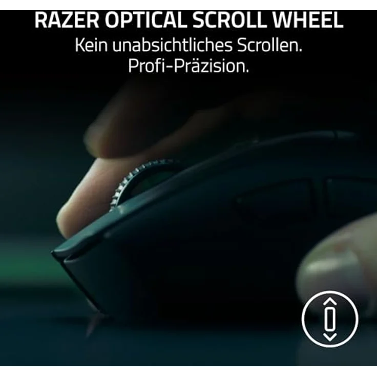 Razer DeathAdder V4 Pro, Ultraleichte kabellose ergonomische E-Sport Maus mit 57g, 2,4 GHz Hyperspeed, Focus Pro 45K Sensor, 8K Hz Polling, Mouse Switches Gen-4 | Weiß – Bild 4