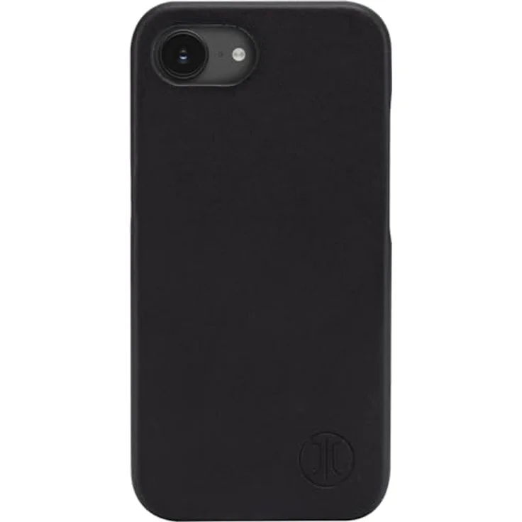 JT Berlin BackCase Kreuzberg Echtleder Schutzhülle für Apple iPhone 16e, Clip-on-Cover mit robuster Hartschale, Wireless Charging (Qi) kompatibel, schwarzes weiches Innenfutter – Bild 1