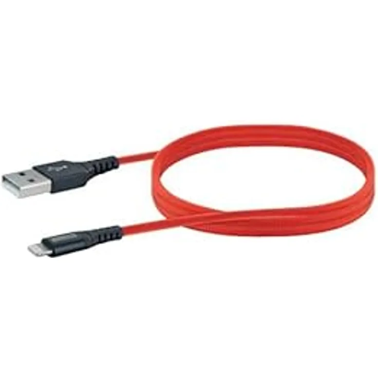 Schwaiger USB-Kabel 2.0 St. A->Apple Lightning 1,20m rot