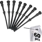 Akasa 60 Gummi Gehäuselüfterhalterungen, Anti vibration Gummi Befestigung für Gehäuse Lüfter, PC schrauben Silikon Gummistifte, 60 Stück, 73mm, Schwarz, AK-MX003-BKT60