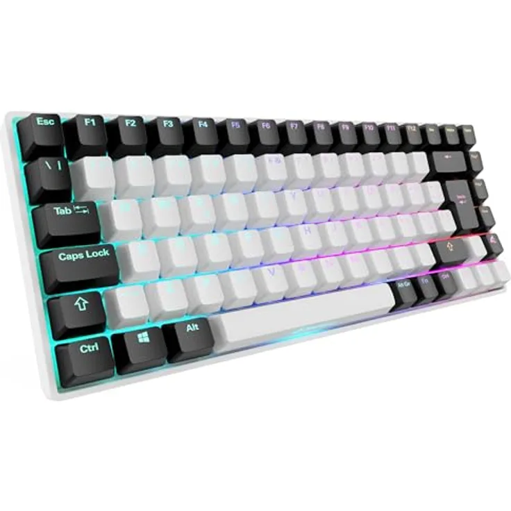 Sharkoon SKILLER SGK50 S3 - Mechanische Gaming-Tastatur RGB-LED - Weiß
