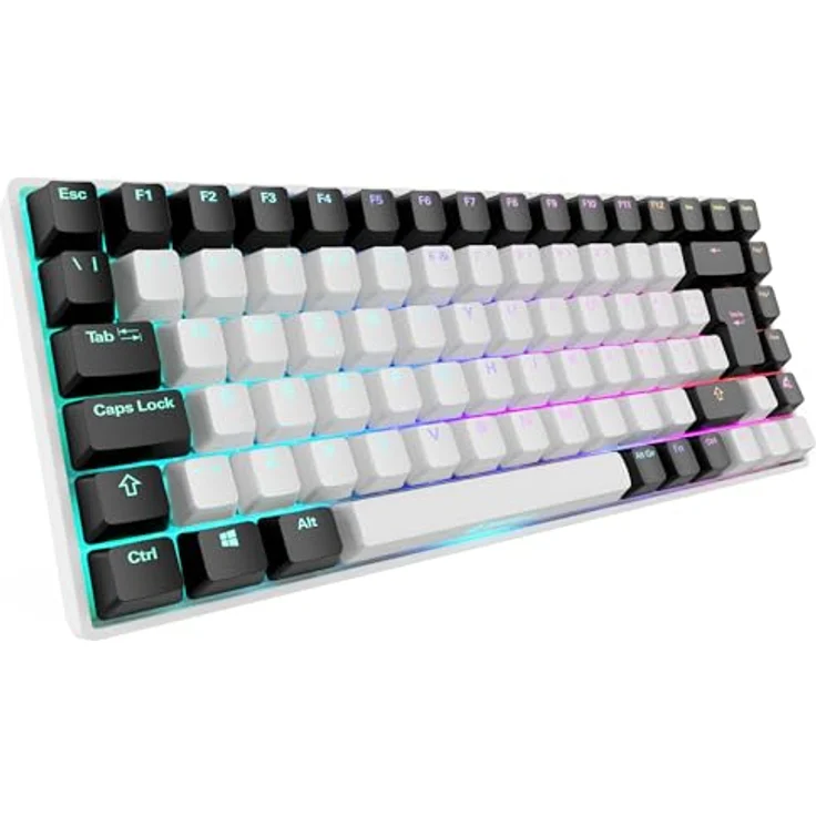 Sharkoon SKILLER SGK50 S3 - Mechanische Gaming-Tastatur RGB-LED - Weiß – Bild 1