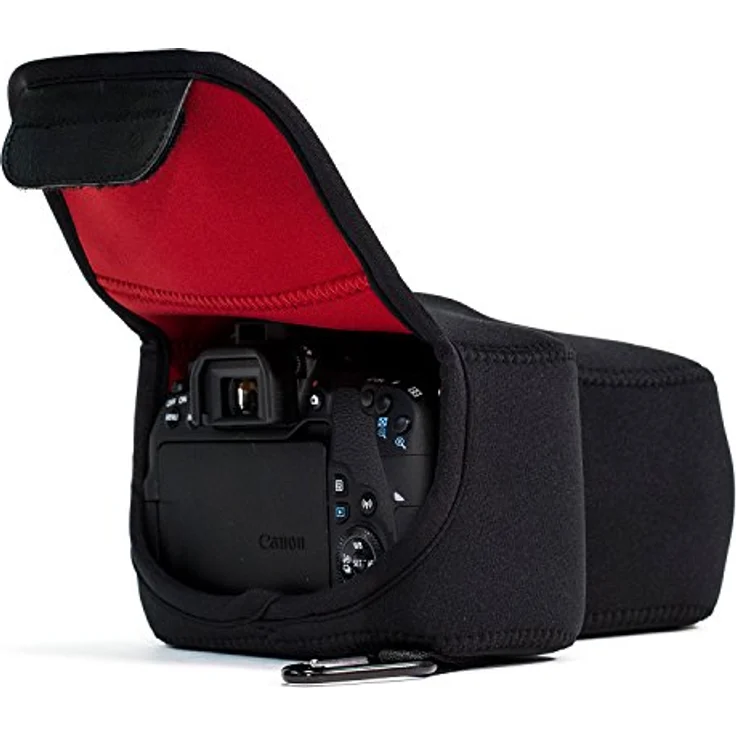 MegaGear MG1194 Canon EOS 200D, 800D (18-135 mm), 77D, 9000D, 2000D Ultraleichte Kameratasche aus Neopren - Schwarz – Bild 10