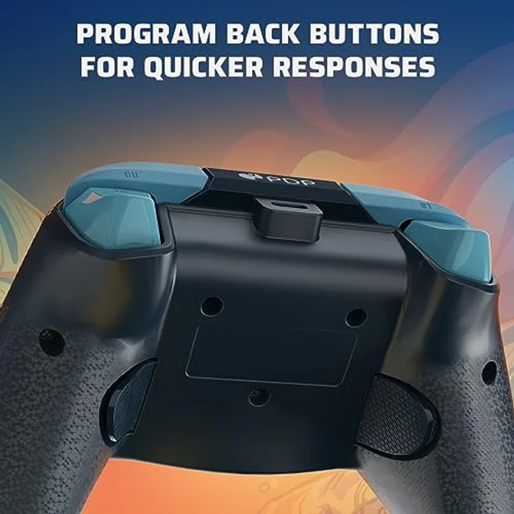 PDP LLC REMATCH GLOW Advanced Wired Controller, Blue Tide, mit programmierbaren Rücktasten und 8-Fuß-USB-C-Kabel für PC, Xbox One, Series S, X – Bild 5