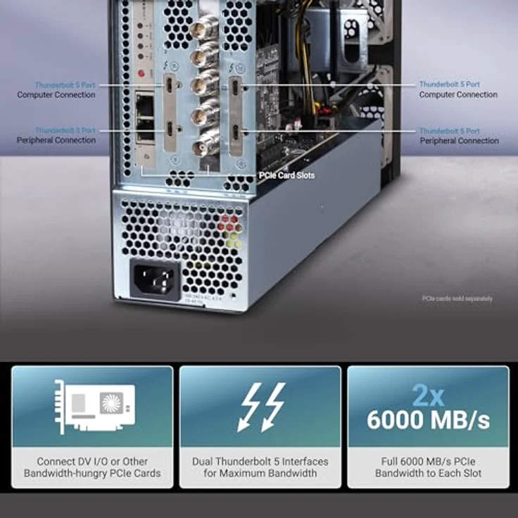 Sonnettech Sonnet Echo II DV T5 Desktop, Systembus-Erweiterung mit 400 Watt – Bild 3