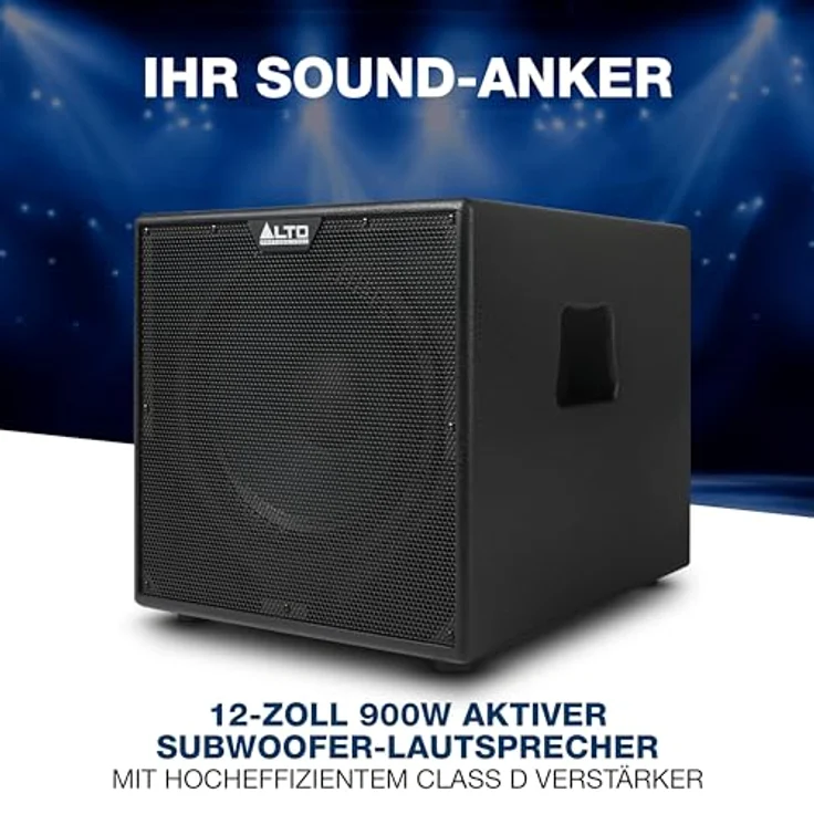 ALTO TX12S, 900W 12-Zoll Aktiv Subwoofer mit DSP-Optimierung, 2-Zoll Schwingspule, überragendem Bass und einfachem Aufbau – Bild 2