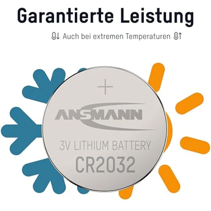 Ansmann CR2032 Li-Ion Knopfzelle, hochwertige Batterien für Autoschlüssel mit langer Lebensdauer – Bild 4