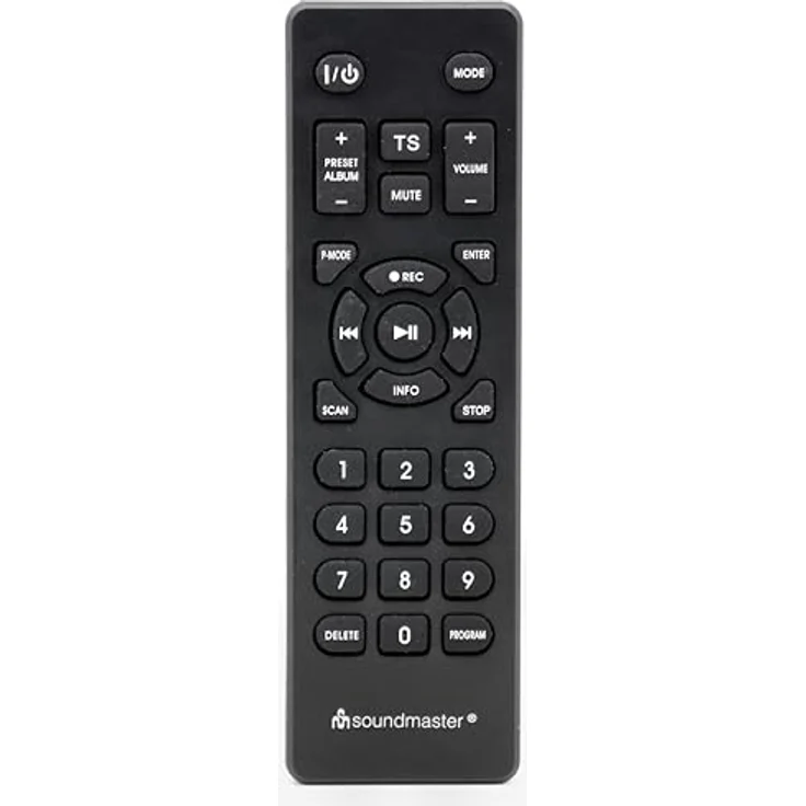 Soundmaster MCD1950, Schwarz Stereoanlage mit DAB+/UKW-RDS Radio, CD/USB Wiedergabe, Bluetooth, Plattenspieler und Fernbedienung – Bild 4