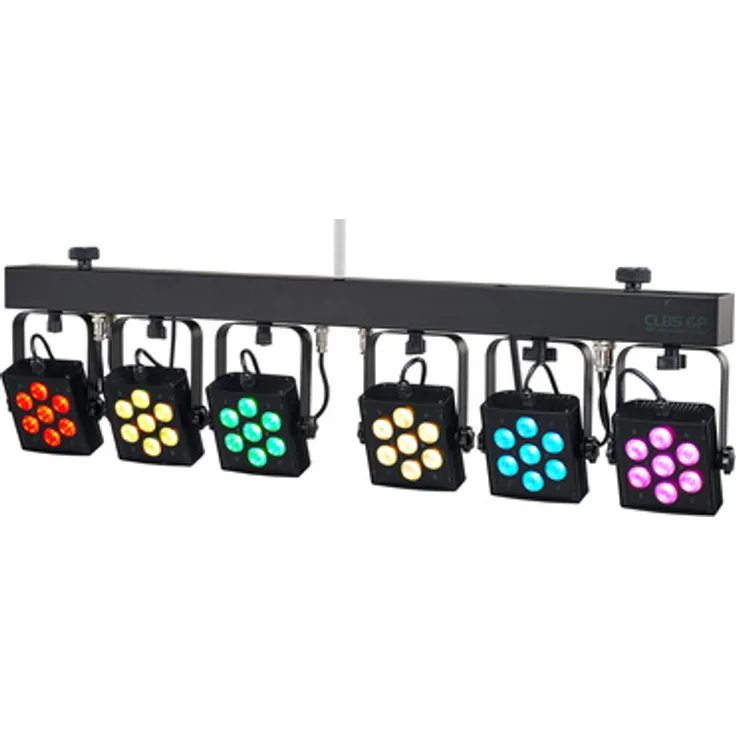 Stairville CLB5 6P RGB WW, Kompakte LED Bar mit 6x 4W RGB WW Scheinwerfern, DMX-fähig, inklusive IR Fernbedienung