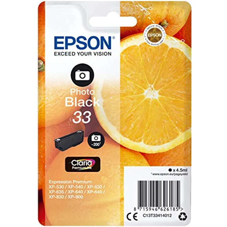 Epson C13T33414022 4.5ml 200Seiten Schwarz Tintenpatrone – Bild 2