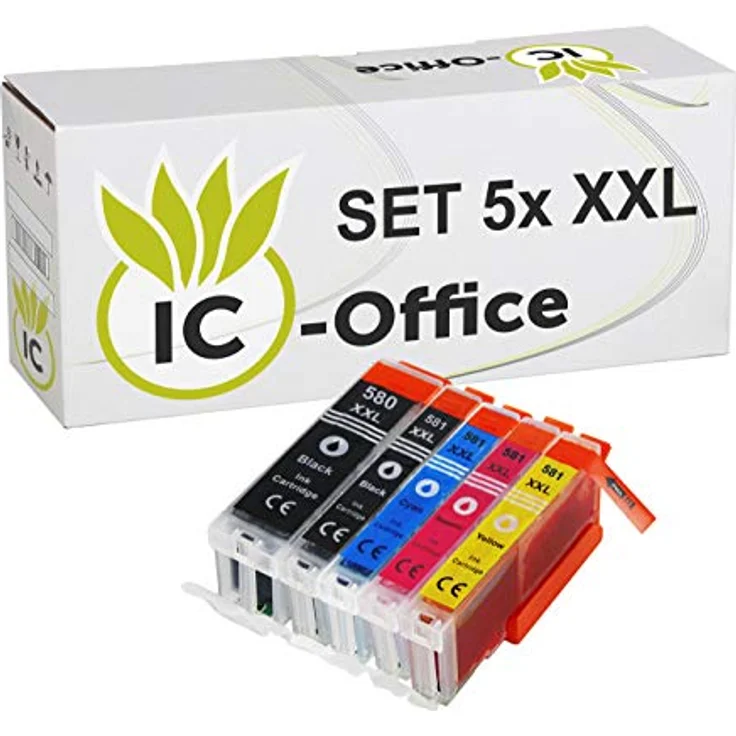 IC-Office TR7650 Farbtintenstrahl Multifunktionsdrucker 4-in-1 (Drucken, Kopieren, Scannen, Faxen, ADF, WLAN, AirPrint) schwarz + 5 XXL Tintenpatronen – Bild 5