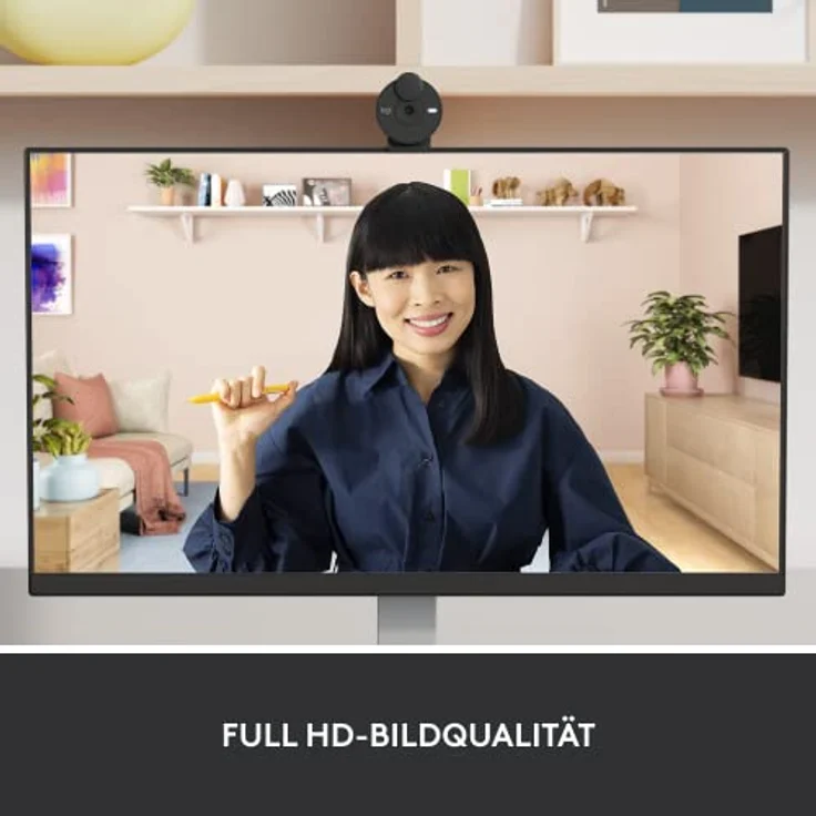 Logitech Brio 305 Full HD 1080P Webcam mit Sichtschutz, Mono Mikrofone zur Rauschunterdrückung, USB-C, Automatische Lichtkorrektur, funktioniert mit Zoom, Microsoft Teams, Google Meet - Graphit – Bild 4