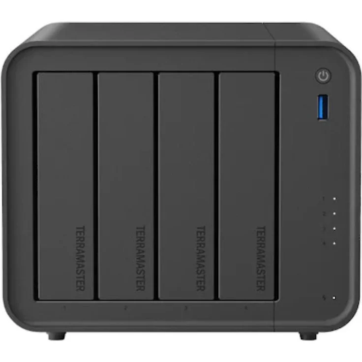 Terramaster F4-425, NAS mit Intel Celeron N5095 Quad-Core 2.0GHz, 4 GB RAM, bis zu 4 Festplatten