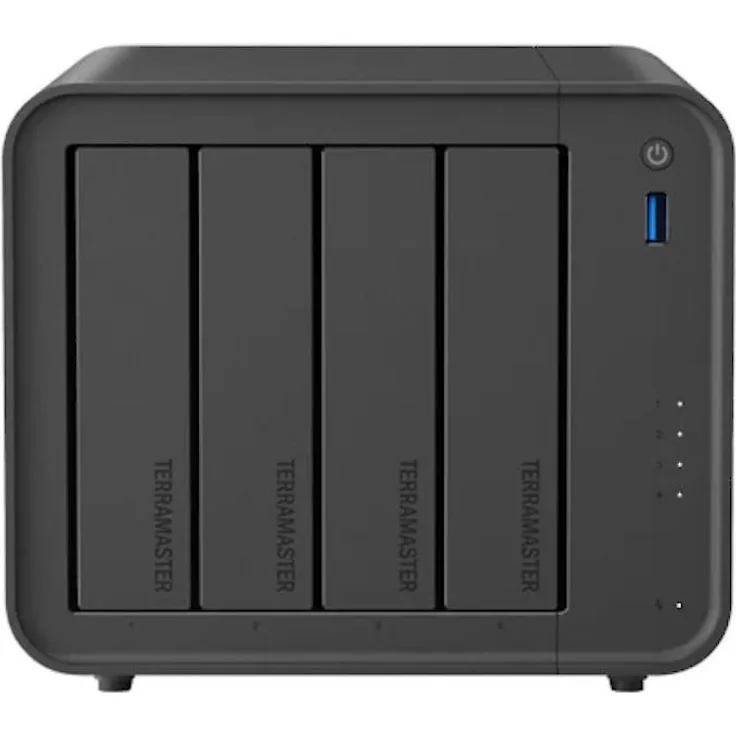 Terramaster F4-425, NAS mit Intel Celeron N5095 Quad-Core 2.0GHz, 4 GB RAM, bis zu 4 Festplatten