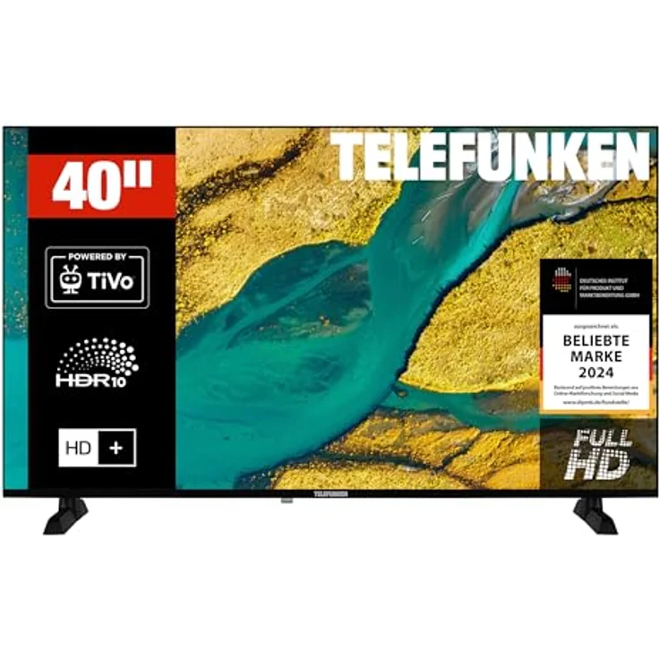 TELEFUNKEN XF40TP900S, 40 Zoll Smart TV Powered by TiVo, Full HD, HDR, Triple-Tuner, 6 Monate HD+ inkl. – Bild 1