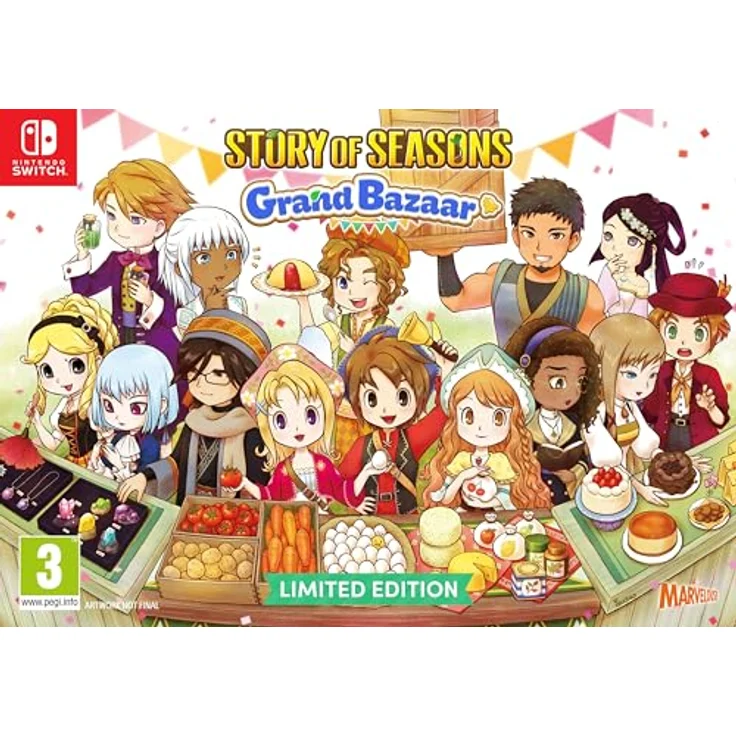 Marvelous Europe Story of Seasons: Grand Bazaar Limited Edition - Nintendo Switch, inkl. Plüschschaf, Poster, Art Book und Soundtrack CD – Bild 1