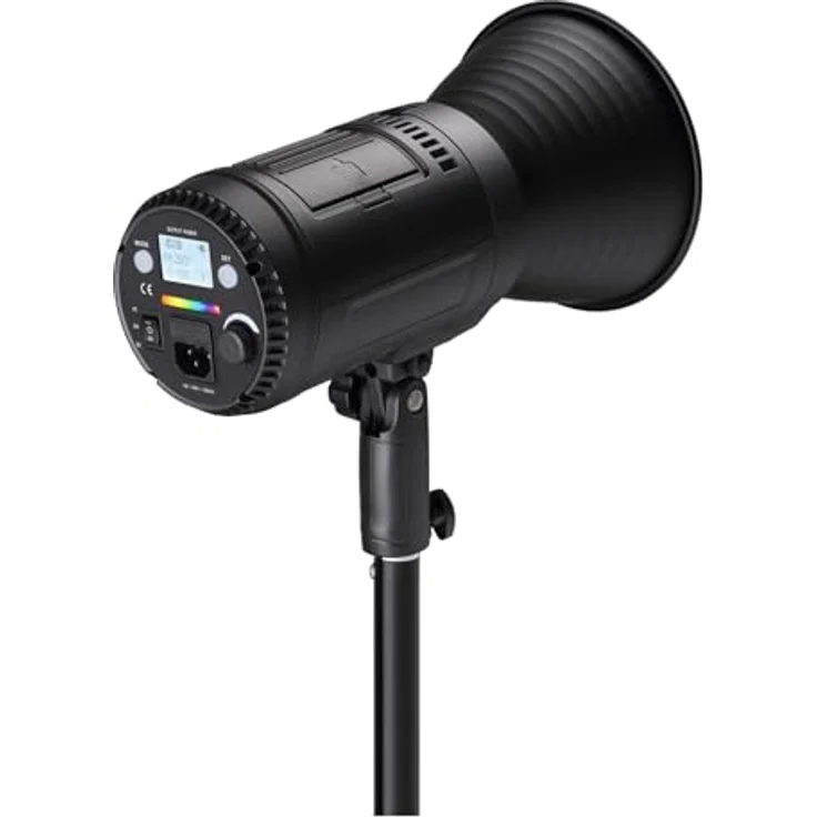 PATONA Premium LED Fotolicht-Videolicht, 80W RGB COB-LED mit Spezialeffekten, Farbtemperatur 2700K - 6500K, 16 Mio. Farben, App Steuerung, LCD-Display, Profi-Dauerlicht für Studio & Outdoor – Bild 5