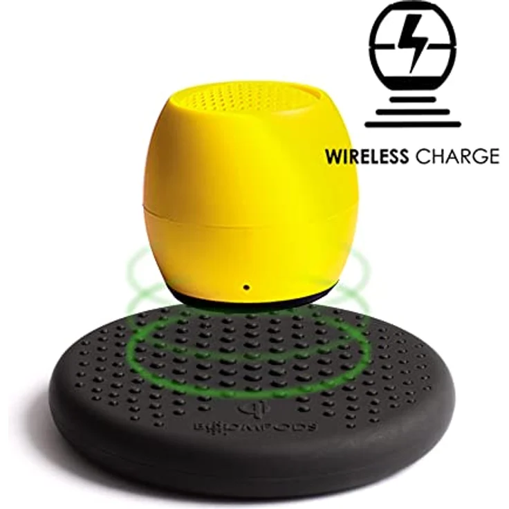 Boompods Zero Mini tragbarer Bluetooth Lautsprecher - Kabelloser Lautsprecher, IPX6 wasserdicht, 5 Std Spielzeit, Outdoor Speaker klein, Mikrofon & Dual Pairing, für Dusche, Reisen, iPhone, Gelb – Bild 5