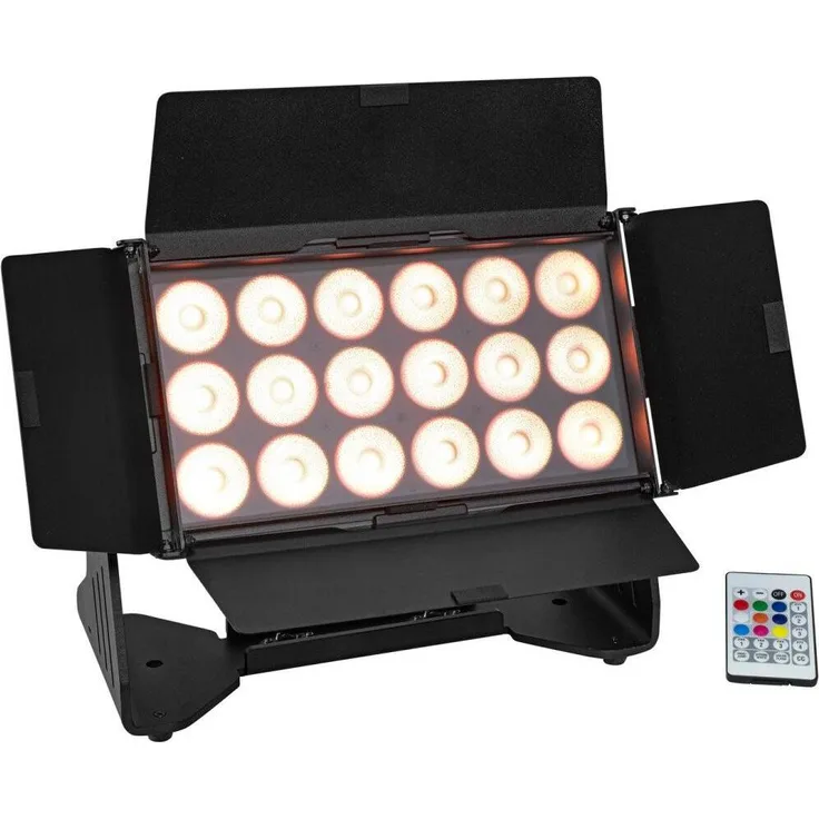 Eurolite AKKU Multiflood IP 18x10W RGBW Wash CRMX, Scheinwerfer mit 18x10W LED, Mehrfarbig, IP-zertifiziert