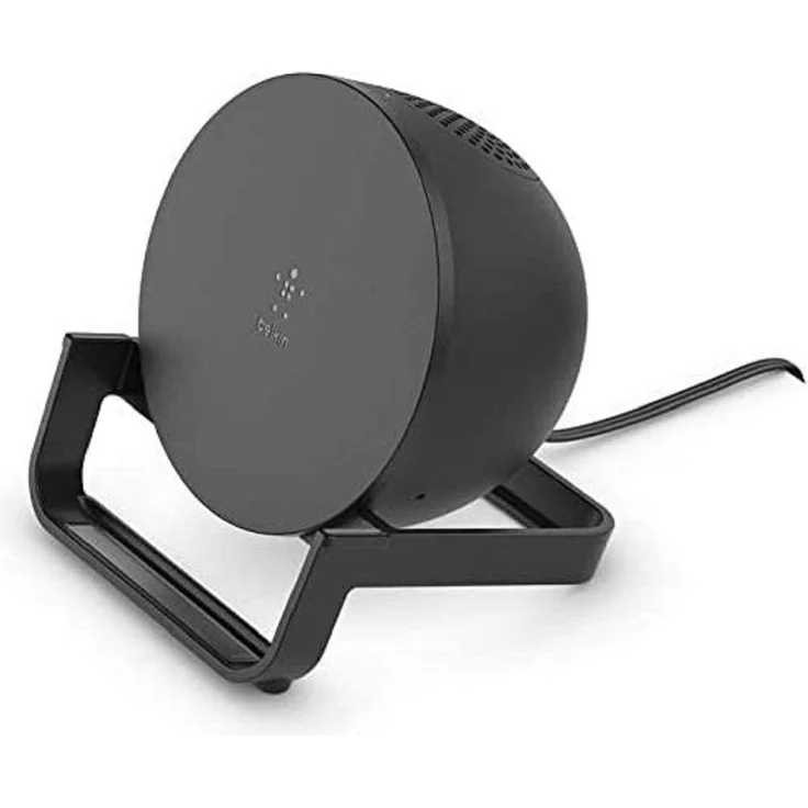 Belkin drahtloser BoostCharge Ladeständer mit Lautsprecher, 10 W Wireless Charger für Qi-fähige Smartphones, schwarz