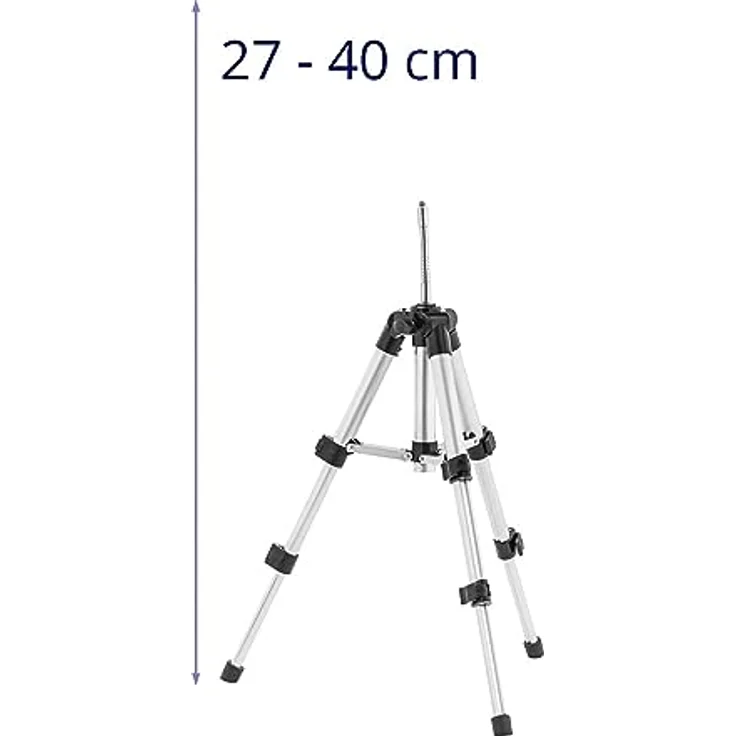 Steinberg Systems SBS-TRIPOD-109, Universalstativ 270-402 mm mit 1/4" Gewinde, leicht und kompakt für Fotokamera, Videokamera und Kreuzlinienlaser – Bild 3