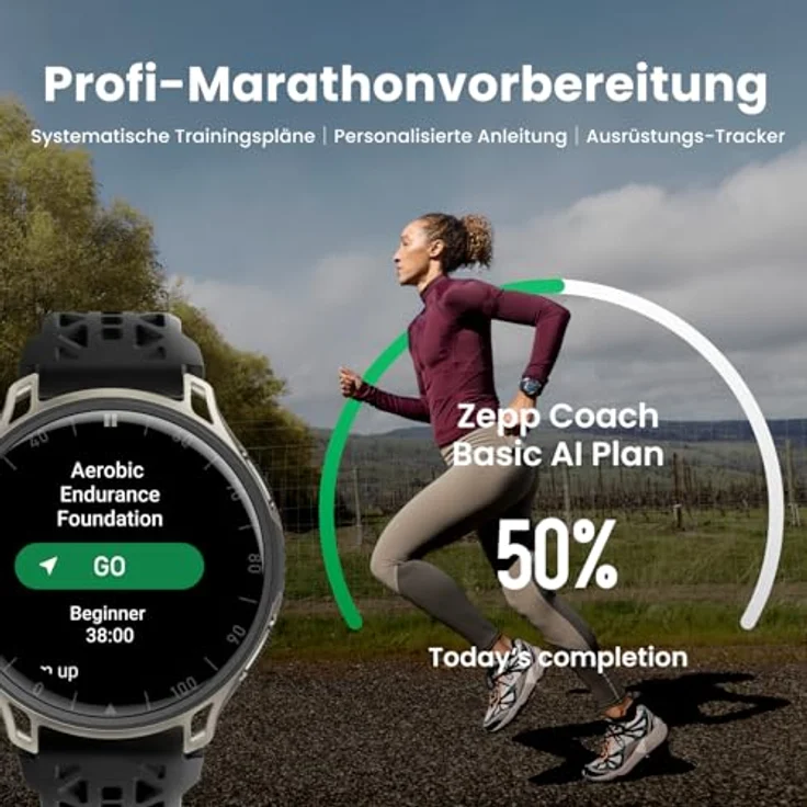 Amazfit Cheetah 2 Pro, Smartwatch für Marathonläufer mit 31 Stunden GPS-Nutzung, schwarz – Bild 3