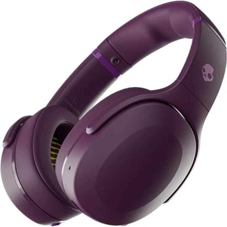 Skullcandy Crusher Evo Over-Ear Wireless-Kopfhörer mit Sensory Bass, 40 Std. Akkulaufzeit, Mikro, kompatibel mit iPhone, Android und Bluetooth-Geräten - Lila