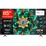TCL 85Q6C 85 Zoll QD-Mini LED Fernseher, 4K HDR Premium 1000nits, Smart TV mit Google TV (Dolby Vision IQ & Atmos, Onkyo 2.1 Soundsystem, 144Hz Motion Clarity Pro, Game Master)