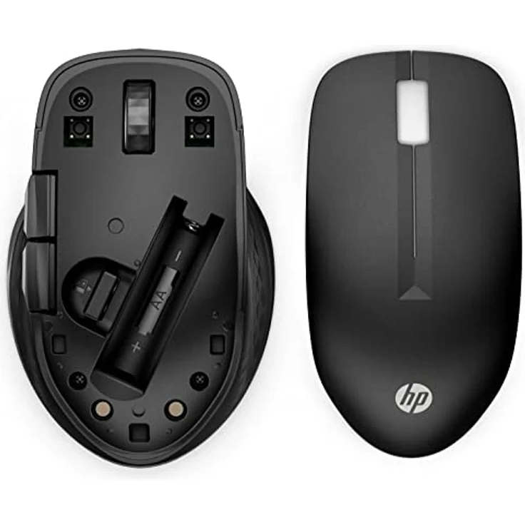 HP 430 Wireless-Maus | Wireless-Verbindung mit 2,4 GHz & Bluetooth 5.2 | USB Dongle | 4.000 dpi | 4 Tasten | für bis zu 2 Geräte | Schwarz | inkl. 1 x AA Batterie | Lebensdauer bis zu 24 Monaten – Bild 5
