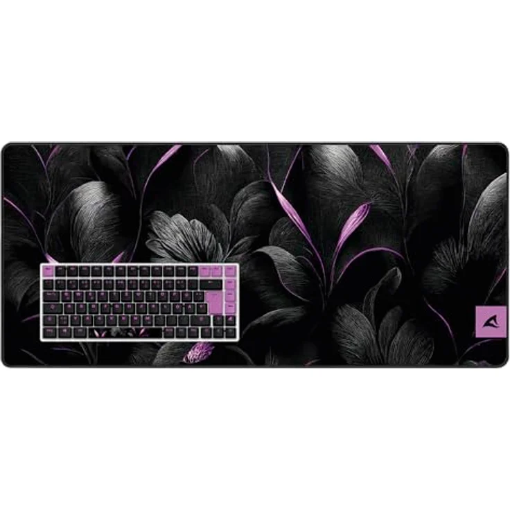 Sharkoon SKILLER SGK50 S3 Design Bundle D2, Tastatur- und Mauspadset mit abgenähten Rändern und deutschen PBT-Tastenkappen – Bild 2