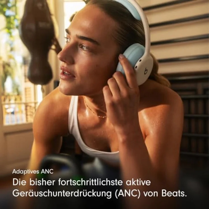 Beats 360, Over-Ear Kopfhörer mit Geräuschunterdrückung, schweiß- und wasserbeständig, austauschbare Wolkefarbene Performance-Polster aus Strickgewebe – Bild 5