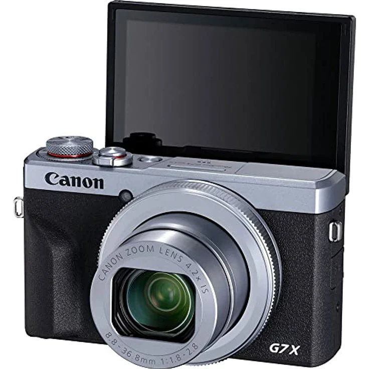 Canon PowerShot G7 X Mark III Digitalkamera (20,1 MP, 4,2-fach optischer Zoom, 7,5cm (3 Zoll) LCD-Touchscreen, klappbar, DIGIC 8, 4K, Full-HD, WLAN, Bluetooth, Blendenautomatik, Zeitautomatik) silber – Bild 5