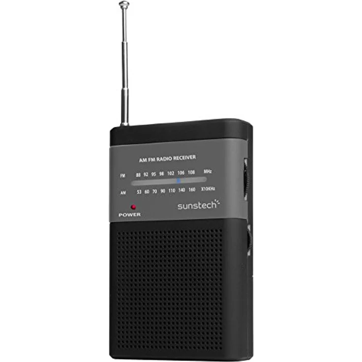 Sunstech RPS42 Tragbar Analog Schwarz Radio - Radios (Tragbar, Analog, AM,FM, 0,5 W, 3,5 mm, Schwarz) – Bild 2