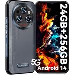 OUKITEL WP35 Outdoor Handy 5G - 11000mAh Smartphone Android 14, 24GB RAM + 256GB ROM 6,6 Zoll Baustellenhandy, 64MP+32MP+8MP Kamera, NFC/GPS/Fingerabdruck/Face ID