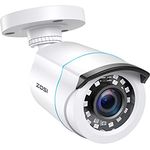 ZOSI 1080P HD Außen Video Überwachungskamera 4-in-1 TVI/CVI/AHD/CVBS 960H CCTV Weiß Kamera mit OSD Menü, 24M IR Nachtsicht