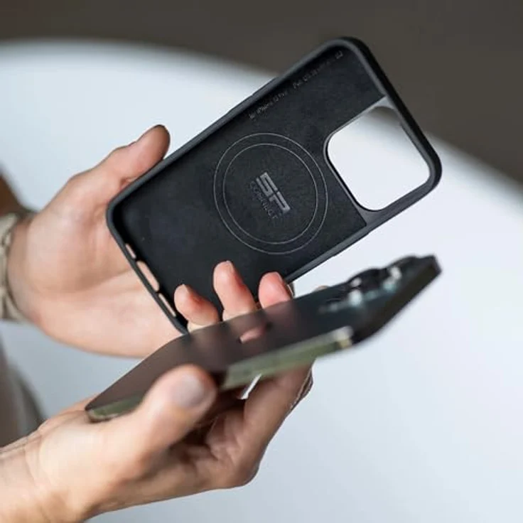 Sp Connect SPC+ Étui für Samsung Galaxy S25 Edge, MagSafe kompatible Smartphone Hülle, Schwarz, 40 % dünner und stoßfest – Bild 2