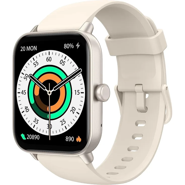 KALINCO Smartwatch 1.8 Zoll, Fitnessuhr mit Telefonfunktion, Alexa Sprachsteuerung, IP68 Wasserdicht, Fitness Tracker für Damen und Herren