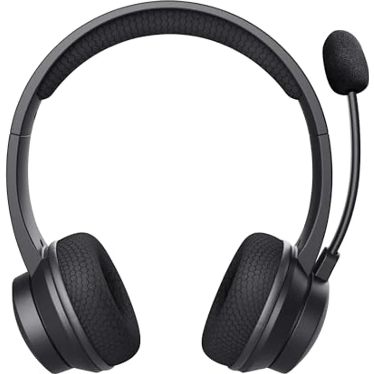 Trust Ayda Ohraufliegender Bluetooth Kopfhörer, kabelgebunden und kabellos, Anrufe/Musik, Frequenzbereich 20 - 20000 Hz, 121 g, Schwarz – Bild 3