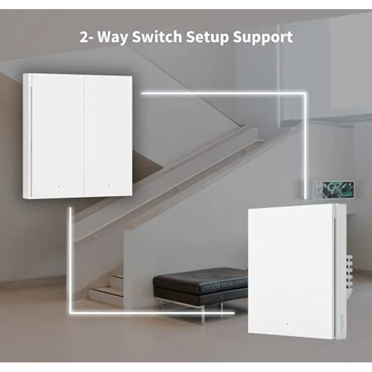 Aqara Smart Wall Switch H1(No Neutral, Single Rocker) (HomeKit) (WS-EUK01) – Bild 5