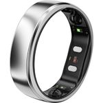 RingConn RingConn Gen 2 Air, Ultra-schmaler AI-Smart Ring, 10-Tage Akkulaufzeit, Schlaf/Stress/HR-Tracker, IP68 wasserdicht, Galaxie Silber, 14
