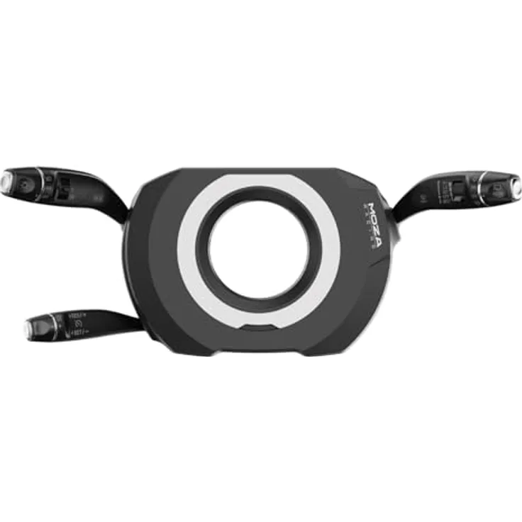 MOZA RACING Multifunktions-Lenkstock mit 28 programmierbaren Schaltern, kompatibel mit MOZA-Wheelbases, Schwarz