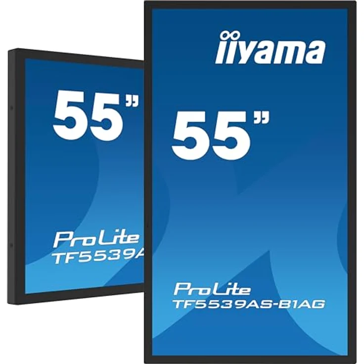 iiyama Prolite TF5539AS-B1AG 139cm 54,6" IPS LED-Monitor 4K UHD Open Frame 40 Punkt Multitouch Bonded PCAP kapazitiv HDMI DP RJ45 RS-232c USB2.0 IP65 Android OS AntiGlare Touch-durch-Glass 24/7, Schwarz – Bild 5