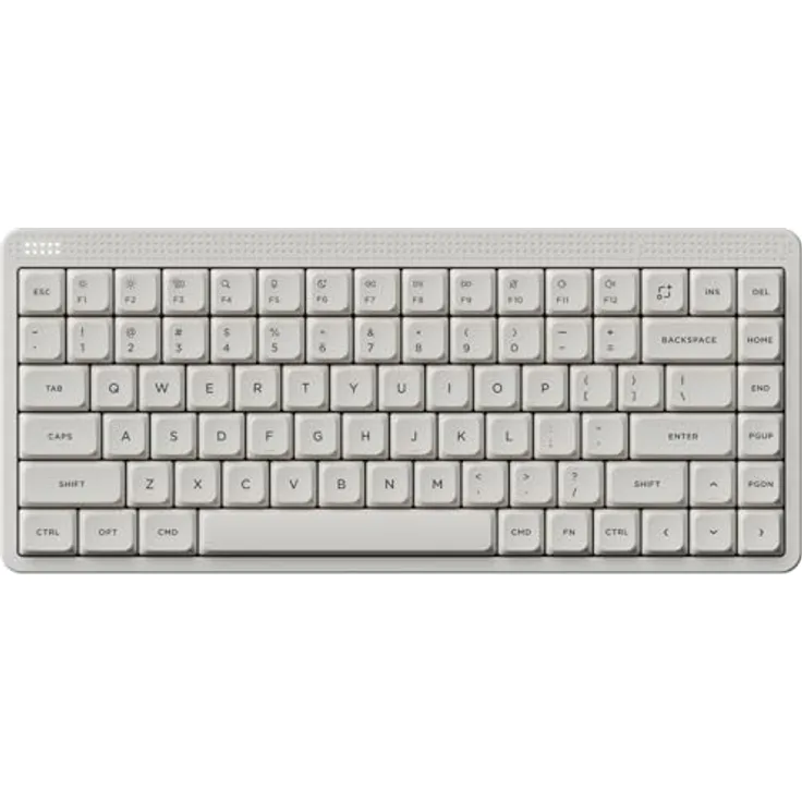 nuphy Node75, kabellose mechanische Tastatur mit 75% Layout, 84 Tasten, Hot-Swappable, PBT-Keycaps, RGB-Beleuchtung, Bluetooth/2,4 GHz/USB-C, unterstützt Touch-Gesten