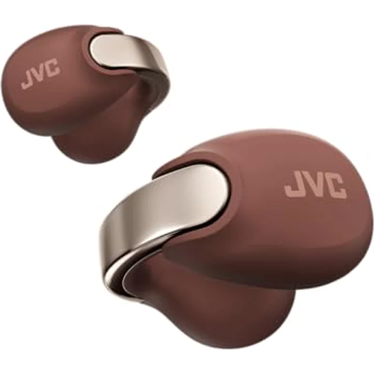 JVC HA-NP1T Nearphones Braun, Offene Kopfhörer für Musikgenuss ohne Abzuschirmung – Bild 1